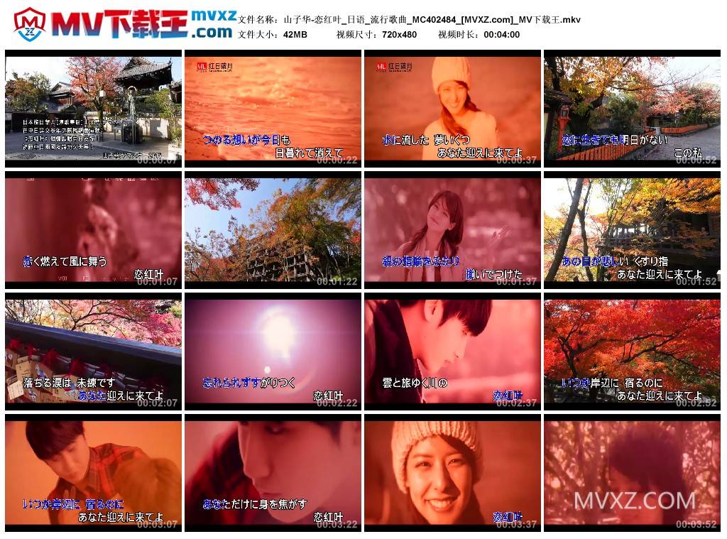 山子华-恋红叶_日语_流行歌曲_MC402484